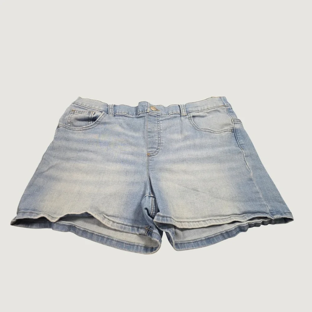 Wonder Nation Girls Shorts Bundle 5pc XL 14-16 Plus Denim Twill Skort Pink Blue